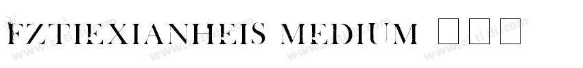 FZTieXianHeiS Medium字体转换